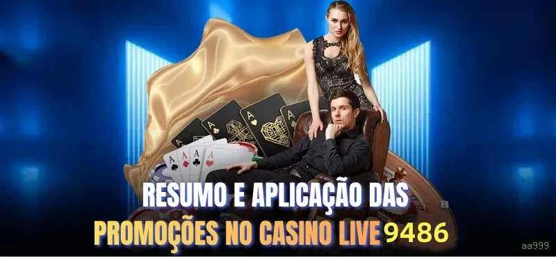 Imagem promocional do cassino online da aa999 mostrando jogos ao vivo